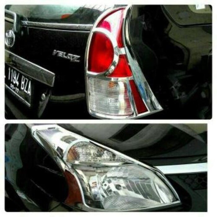 Garnish Lampu All New Avanza Xenia 2012 sd 2015 Chrome