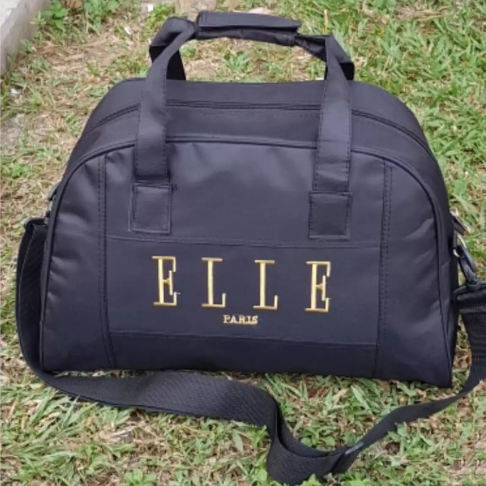 SHOPEE 6.6 SUPER SALE!! Tas Pakaian Travel Bag Mudik Lebaran Multifungsi Bisa Jinjing dan Selempang Pakaian Bayi - Black