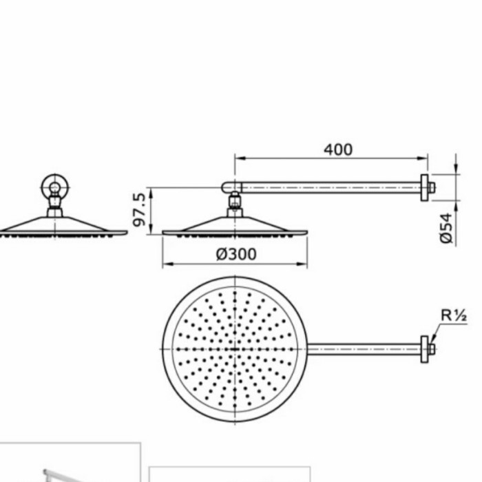 Jual Wall Shower Toto Tx Sy Head Shower Toto Tembok Tx Sy