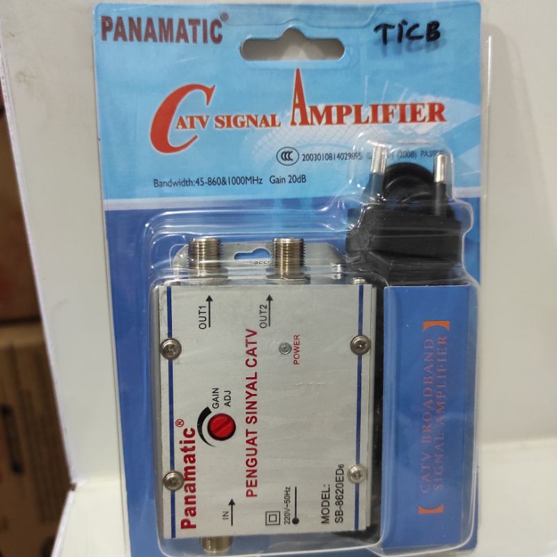 Booster TV (Penguat Sinyal &amp; Jernih) 2 Way / 3 Way / 4 Way / JMA Panamatic CATV Amplifier Boster Splitter