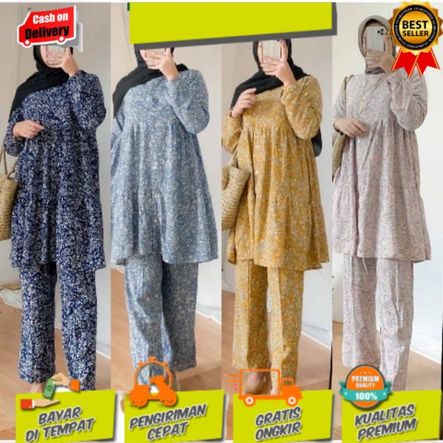 TENIA DAILY SET / ONE SET RAYON / PAJAMAS RAYON