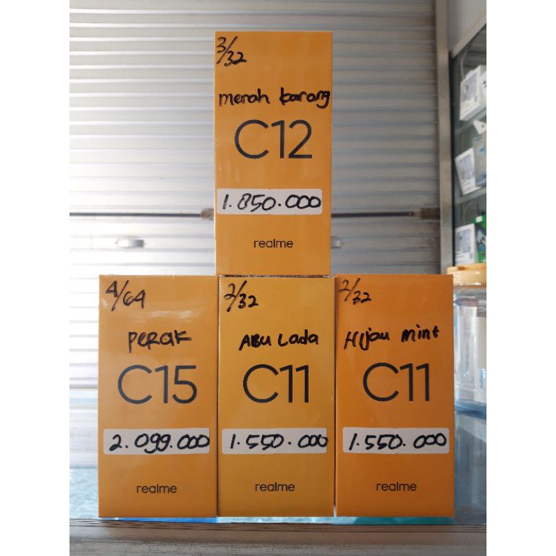 REALME C15 4/64GB , REALME C12 DAN REALME C11 TERLARIS
