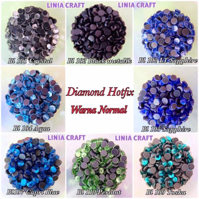 

Hotfix ss 30 ( 6mm) warna crystal 101