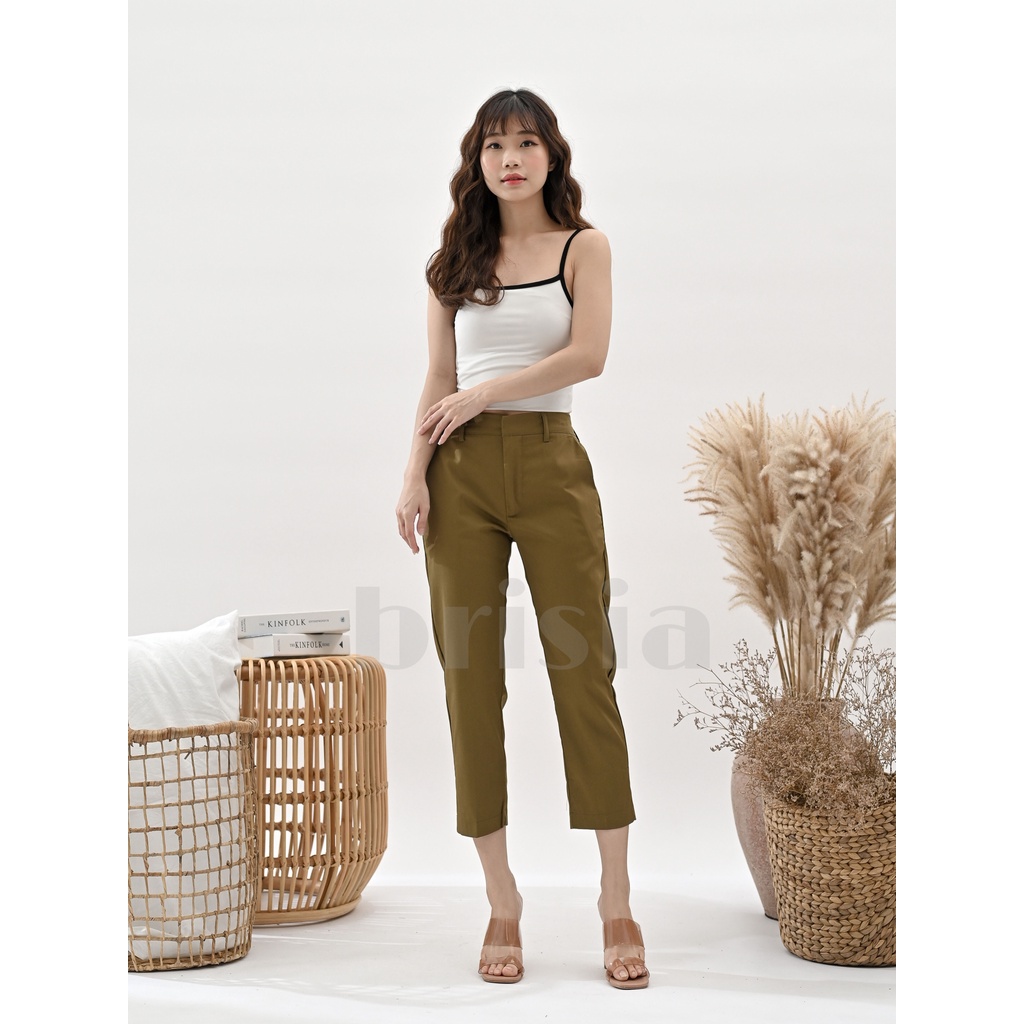 [2 SIZE] 7 WARNA - SEVILLA PANTS 7/8 / Comfy Pants Formal Pants Celana Santai Wanita