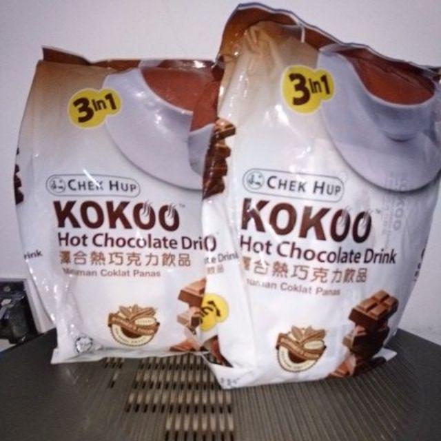 Chekhup Kokoo Hot Chocolate Drink Minuman Coklat Panas Chek Hup Kokoo 12sachet