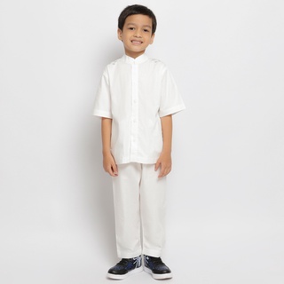 Baju Koko Anak Katun KKA 30 BW (broken white) ORIGINAL by.Busana Arafah