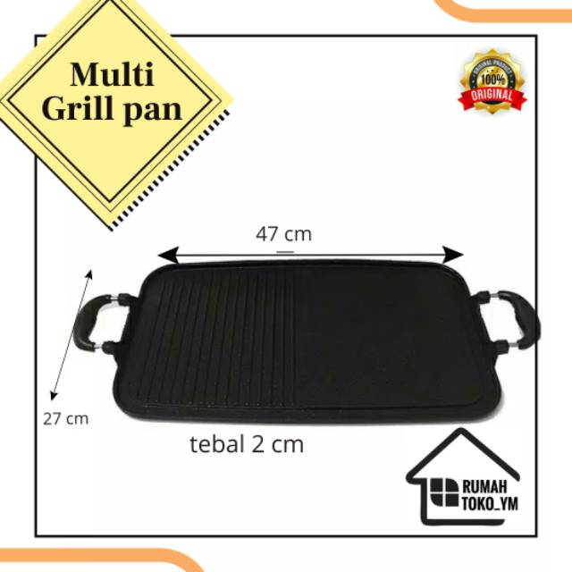 ALAT PANGGANG SERBAGUNA SATE AYAM IKAN SOSIS | MULTY GRILL PAN | ANTI