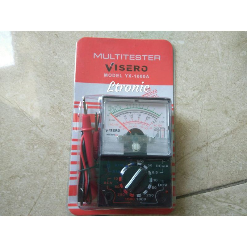 Avometer analog kecil Multitester analog kecil Visero YX 1000 A