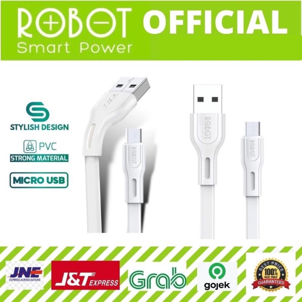 ROBOT Kabel Data RDM100S Android Micro USB 1M Data Cable - Garansi Resmi 1