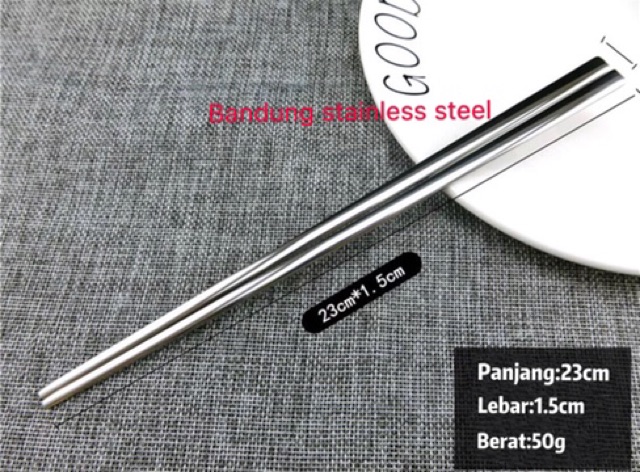 Sus 304 Sendok sumpit Korea chopstick spoon korean stainless steel