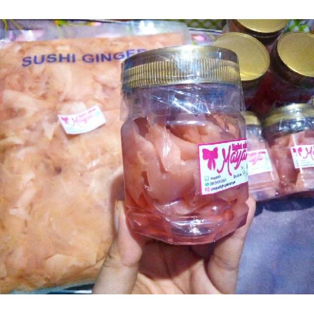 Red ginger 100ml gari jahe merah jepang jahe sushi halal acar jahe manisan buah