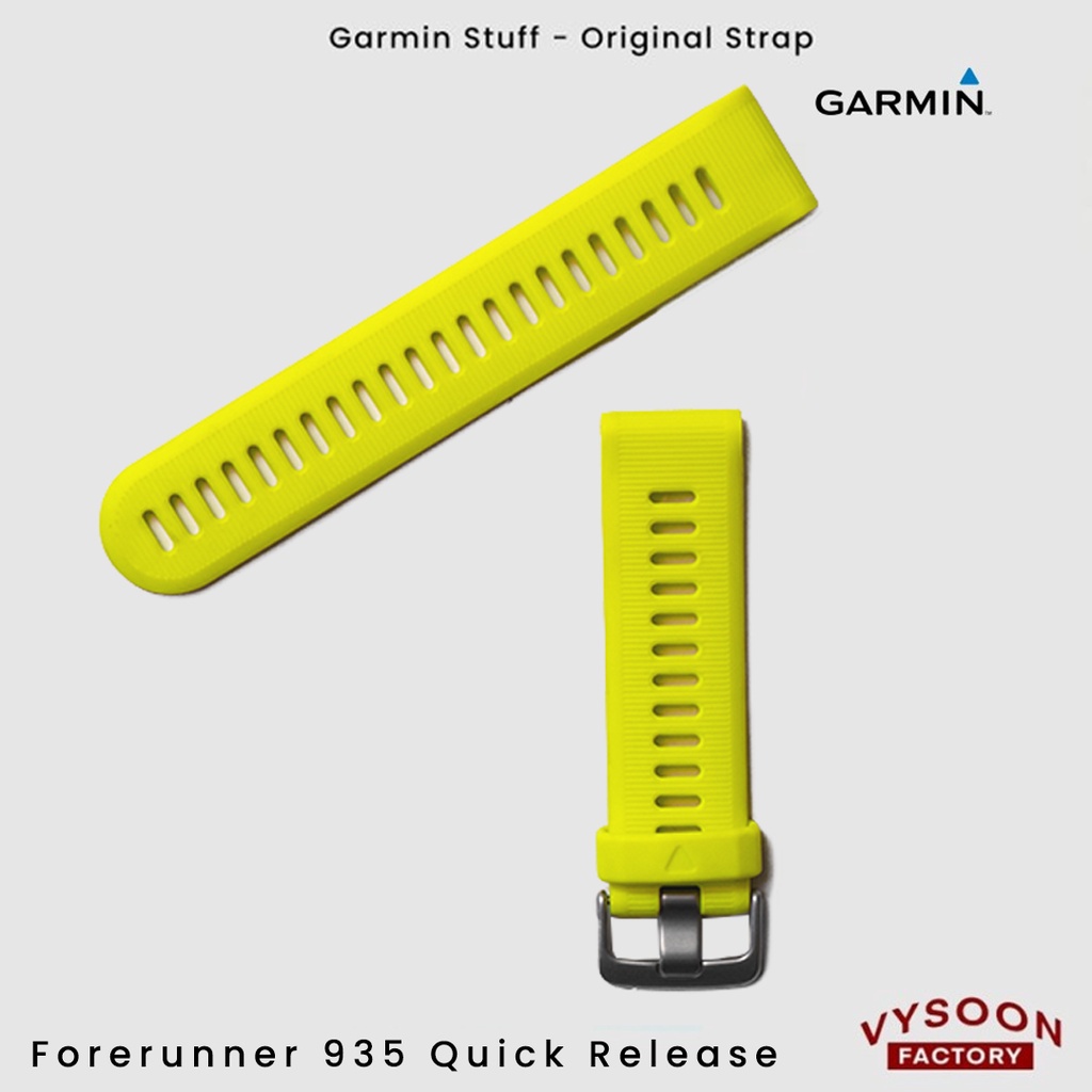 Strap Rubber Smartwatch Garmin Forerunner 935 Original - Yellow