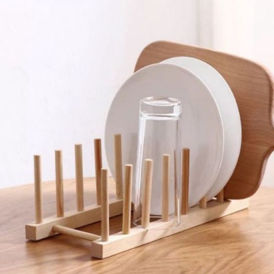 RAK PIRING KAYU RAK PIRING GELAS  KAYU RAK GELAS RAK BUKU