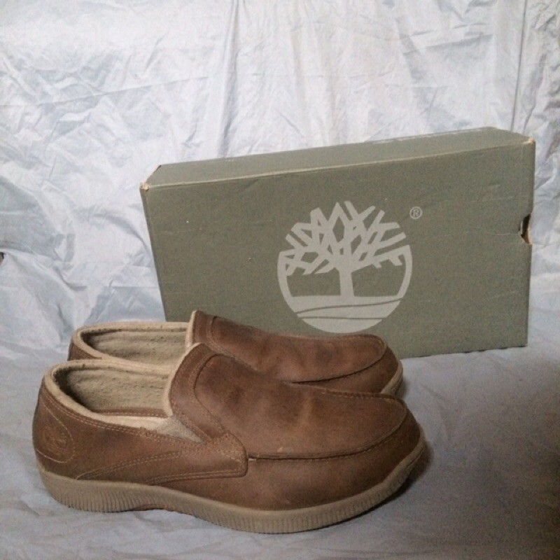 Sepatu Timberland Earthkeepers Hollbrook slip on kulit sol vibram dalam smartwool anti fatigue ORI