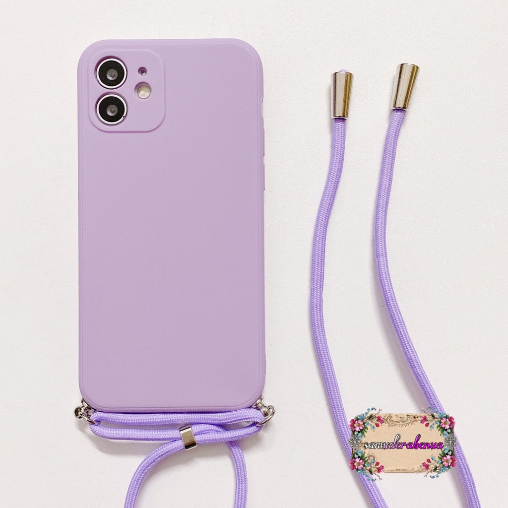 SOFTCASE SLINGCASE TALI LANYARD MACARON PELINDUNG KAMERA XIAOMI REDMI K40 PRO POCO F3 9A 9C 9 9 PRIME NOTE 5 5A PRO PRIME NOTE 11S SB3462