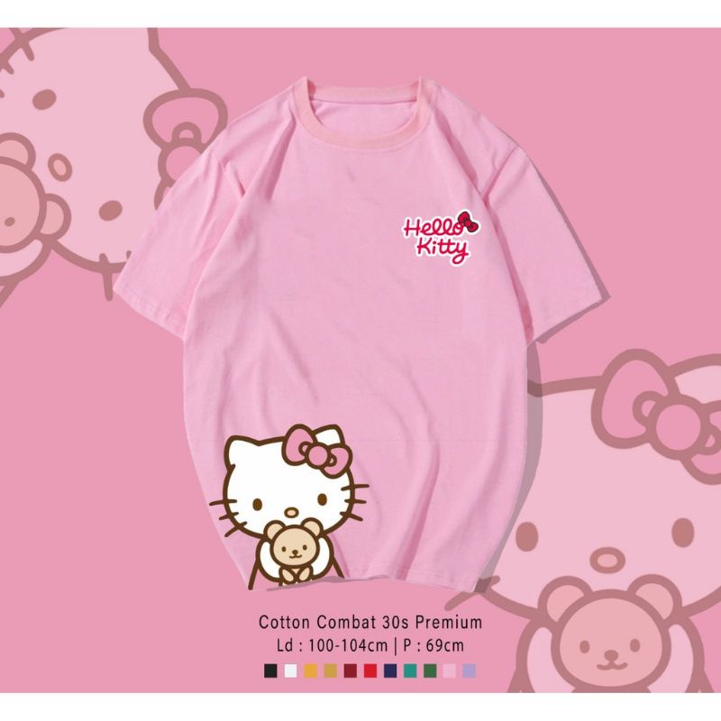 KAOS KATUN HELLO KITTY SIDE/TSHIRT HELLO KITTY 30S