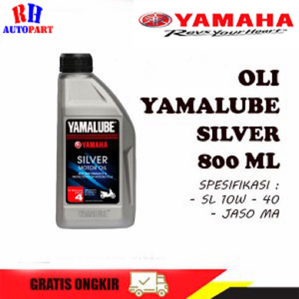 oli yamalube Silver 800ml original / Oli yamalube silver sea 20 w - 40 api jaso ma.. 800 ml / oli motor bebek yamaha / oli yamalube silver 800 ml / oli yamalube silver 0,8 liter