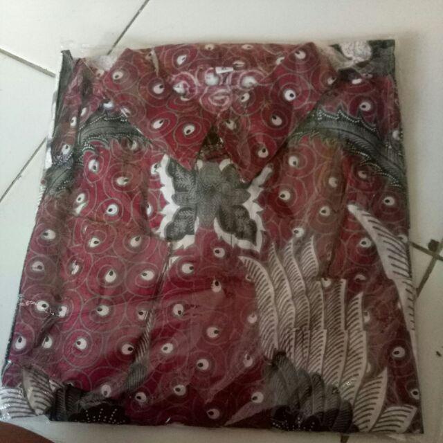 Kemeja Batik Lengan Panjang 021 Risna Batik Hrb026 Hem Batik Murah Seno Sogan Bakung Padi Manggar