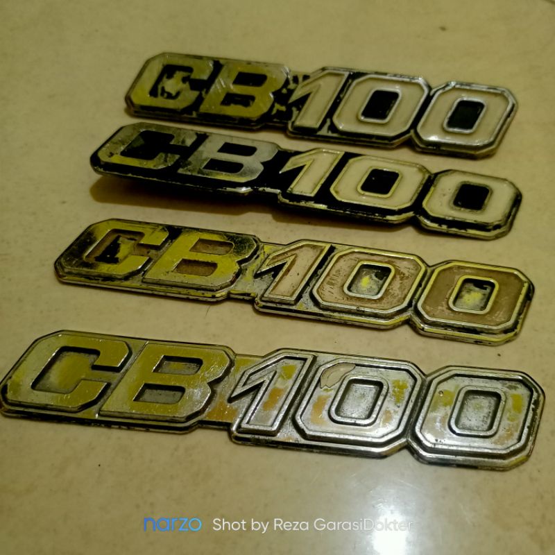 emblem cover boks box aki honda cb 100 k5 original