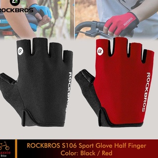 Serba Murah EEGJA ROCKBROS S106 Bike Glove Half Finger