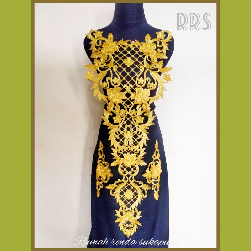 renda bordir dada murah / renda kebaya / renda baju pengantin