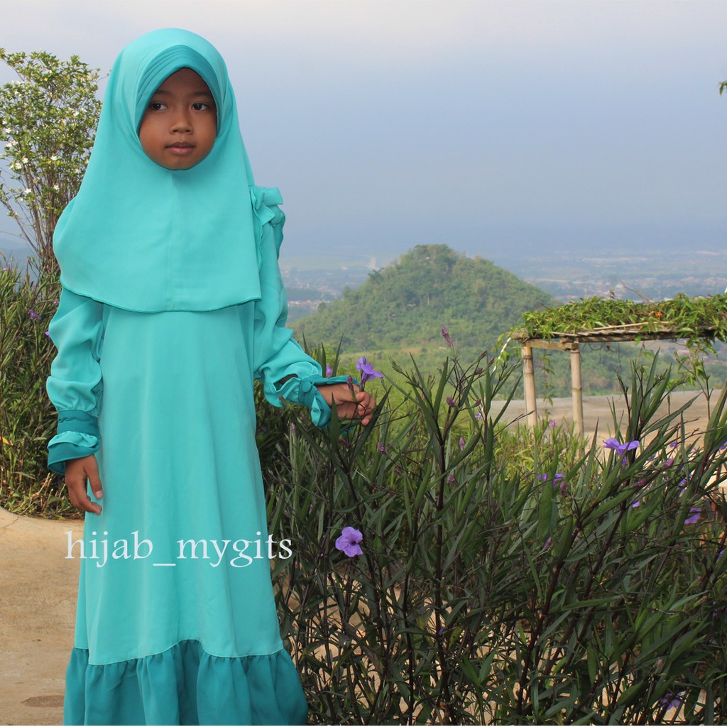 Baju Ijo  Tosca  Jilbab Warna Apa Voal Motif