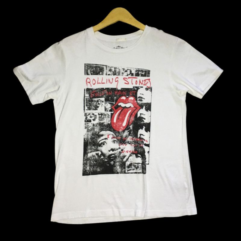 TS T Shirt Kaos Band The Rolling Stones GU Thrift Second 2nd Bekas