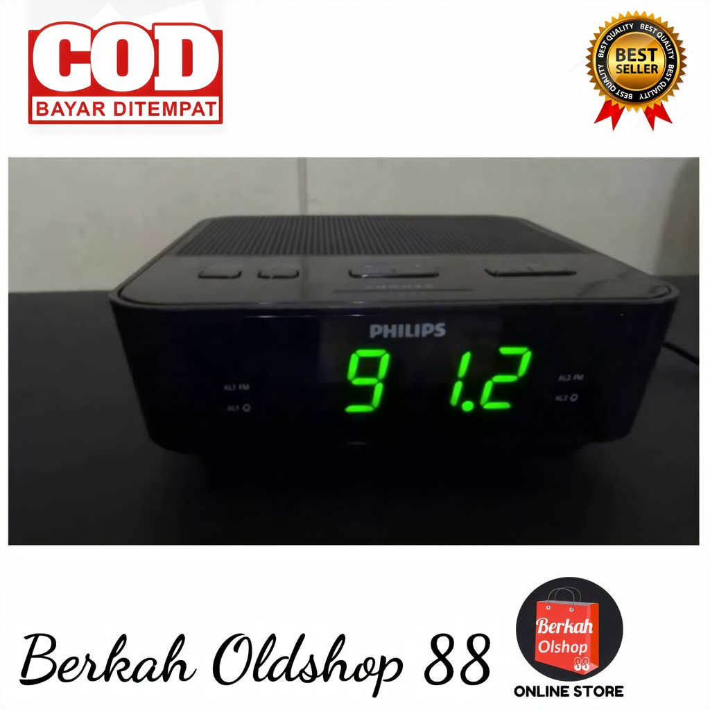 Berkah Oldshop 88 - Philips Digital Tuning Alarm Clock AJ-3116 / TAR-3205 FM Radio