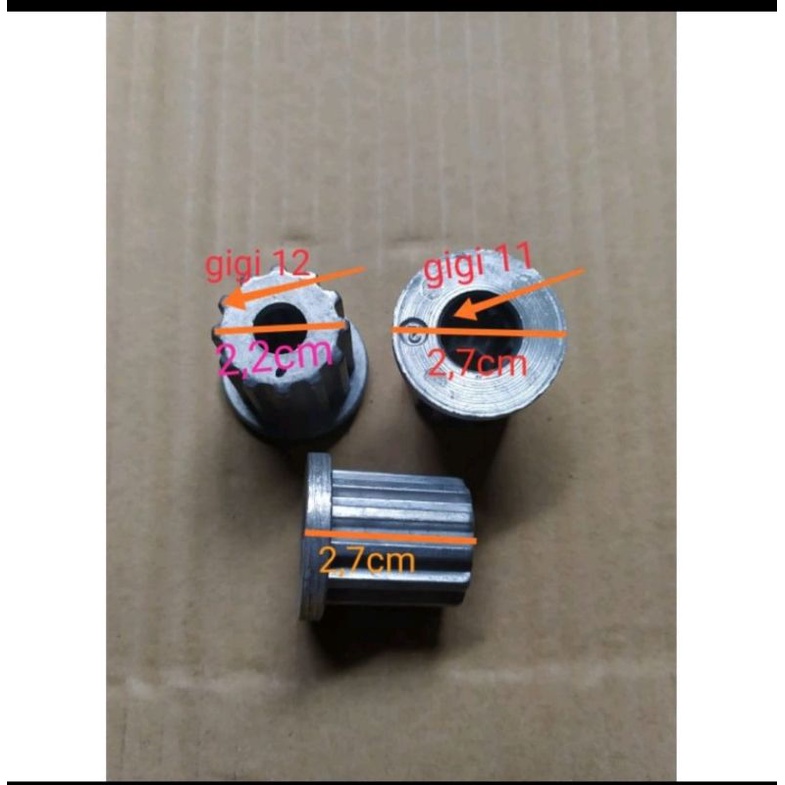 Inti pulsator mesin cuci gigi dlm 11 gigi luar 12