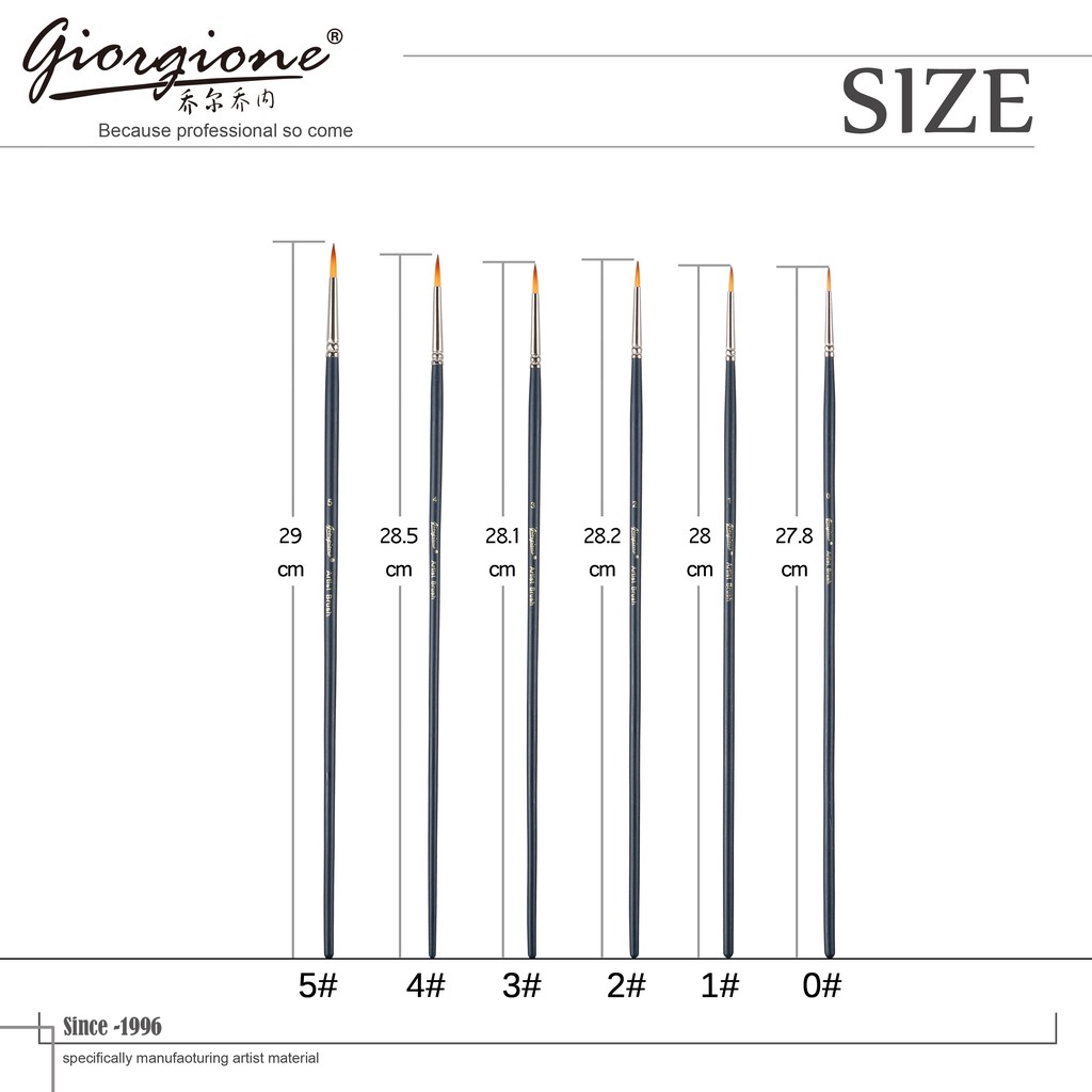 

Giorgione brush G-1000 round long handle