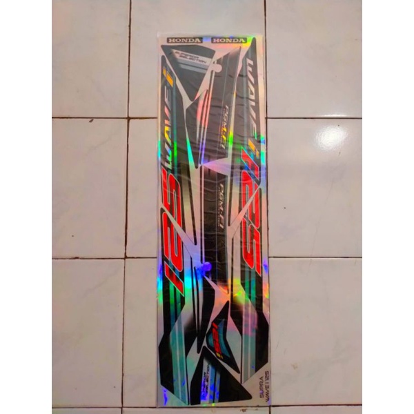 (BISA COD) Striping Wavei 125i Thailand Sticker Decal Hologram Supra X125 Wavei Sticker Hologram Sup