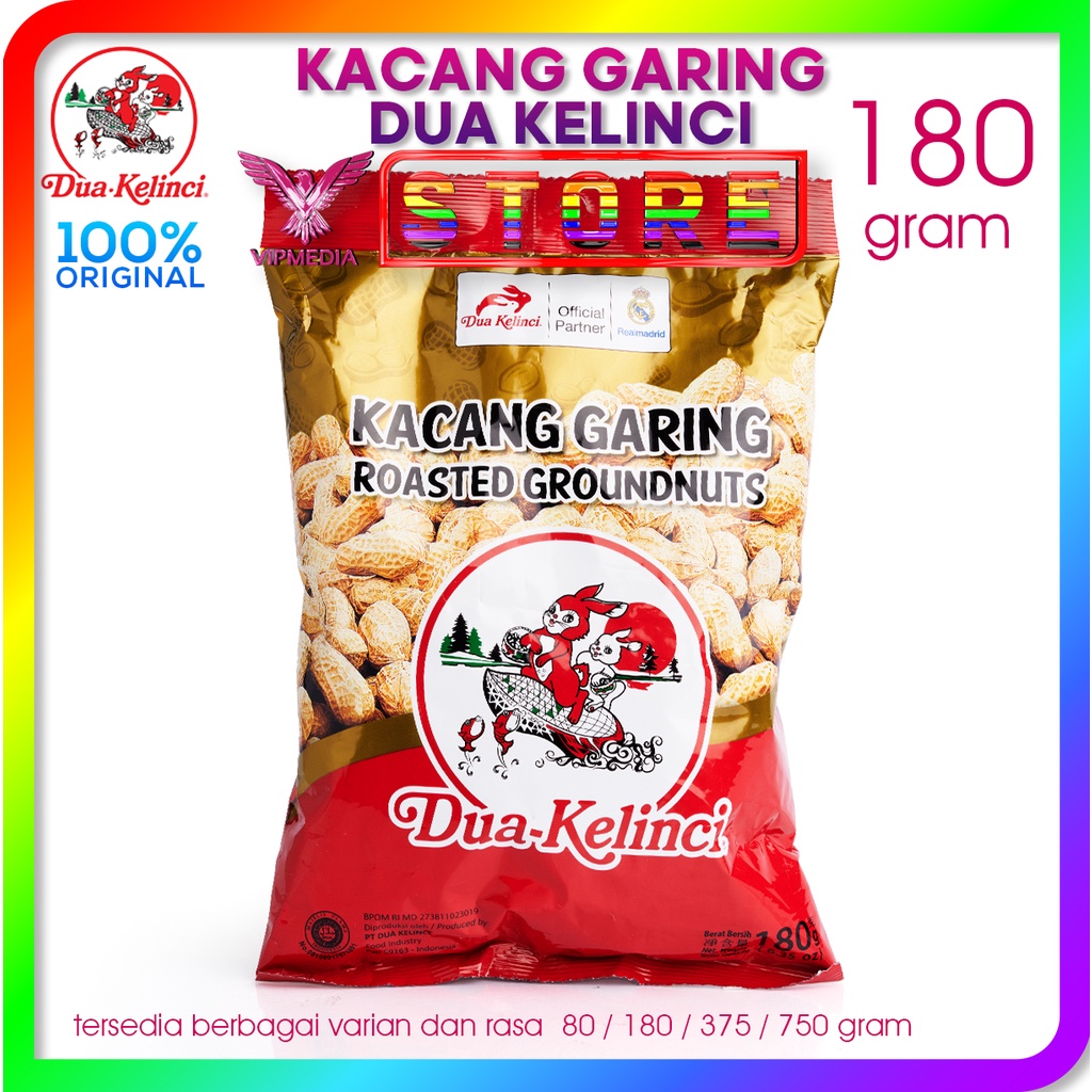 

Kacang Garing Kulit DUA KELINCI - 180 gram