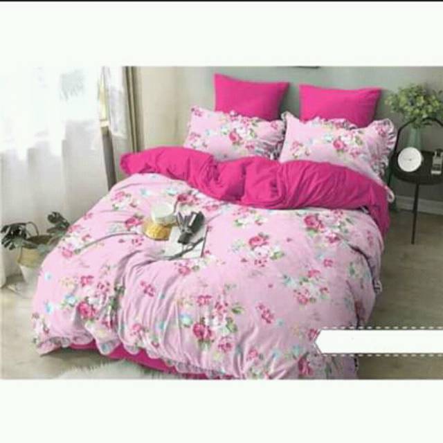 Seprei Shabby chic pink