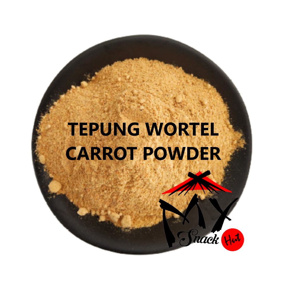 CARROT POWDER 50GR - TEPUNG BUBUK SERBUK WORTEL ORANYE MURNI MPASI - PURE CAROT ORANGE FLOUR MEAL