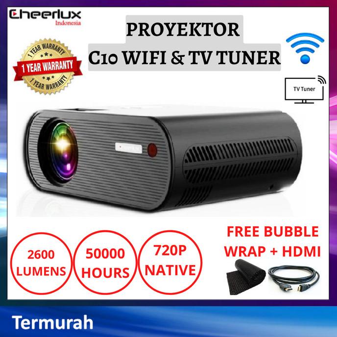 Projector Cheerlux C10 WiFi | Cheerlux C10 2600 Lumens | Cheerlux C10 Termurah