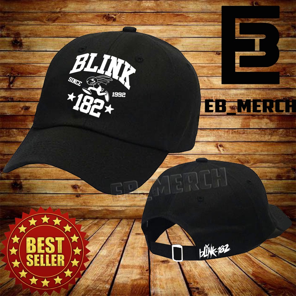 Import Quality Topi BASEBALL  BLINK -PUNK ROCK    Pria & Wanita   EB_MERCH