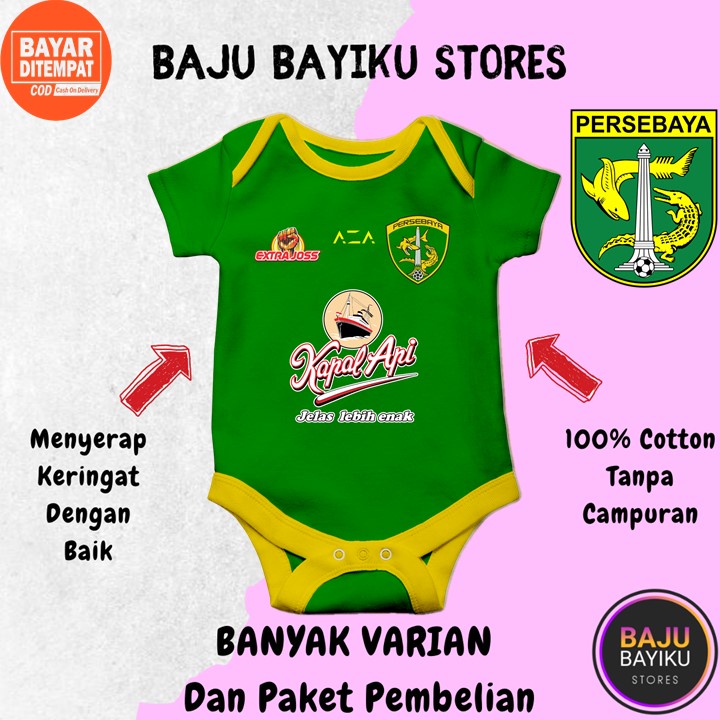 Jumper Bayi Murah New Born 0-12 Bulan Laki Laki Jamper Perempuan Karakter Jersey Persebaya NewBorn G