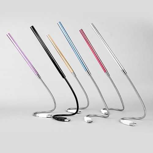 Ammtoo Lampu Belajar LED USB Metal Flexible 10 LED - T2A