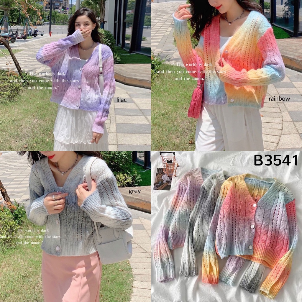 [FG] Ombre Candy Fury Knit Cardigan B3541