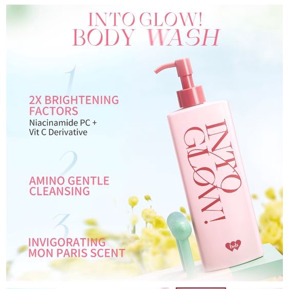 BNB Barenbliss Into Glow! Mon Paris Brightening Body Wash - Sabun Mandi Cair Mencerahkan Kulit