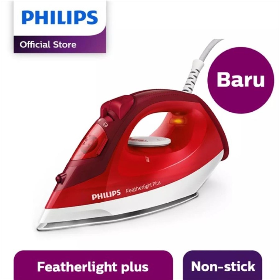 PHILIPS SETRIKA UAP GC1424 / GC 1424 / GC-1424 [GARANSI RESMI] RED