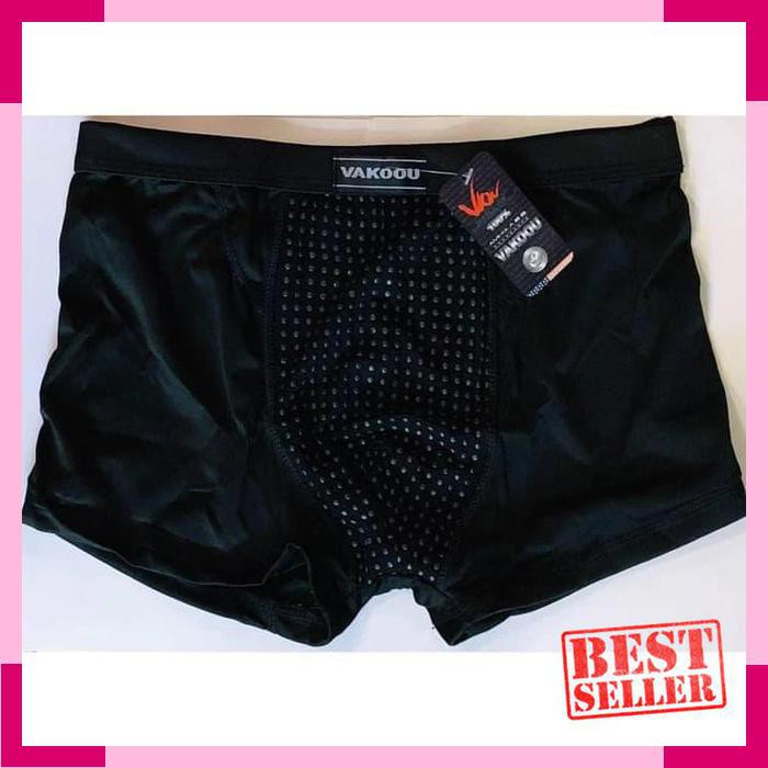 Termurah VAKOOU / VAKOU / CELANA DALAM KESEHATAN PRIA MAN COWOK ORIGINAL VAKOOU - Hitam- L