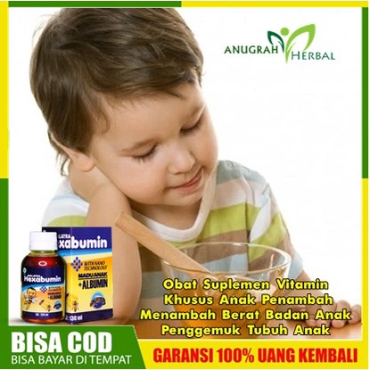 Obat Suplemen Vitamin Khusus Anak Penambah / Menambah Berat Badan Anak / Penggemuk Tubuh Anak Usia 2