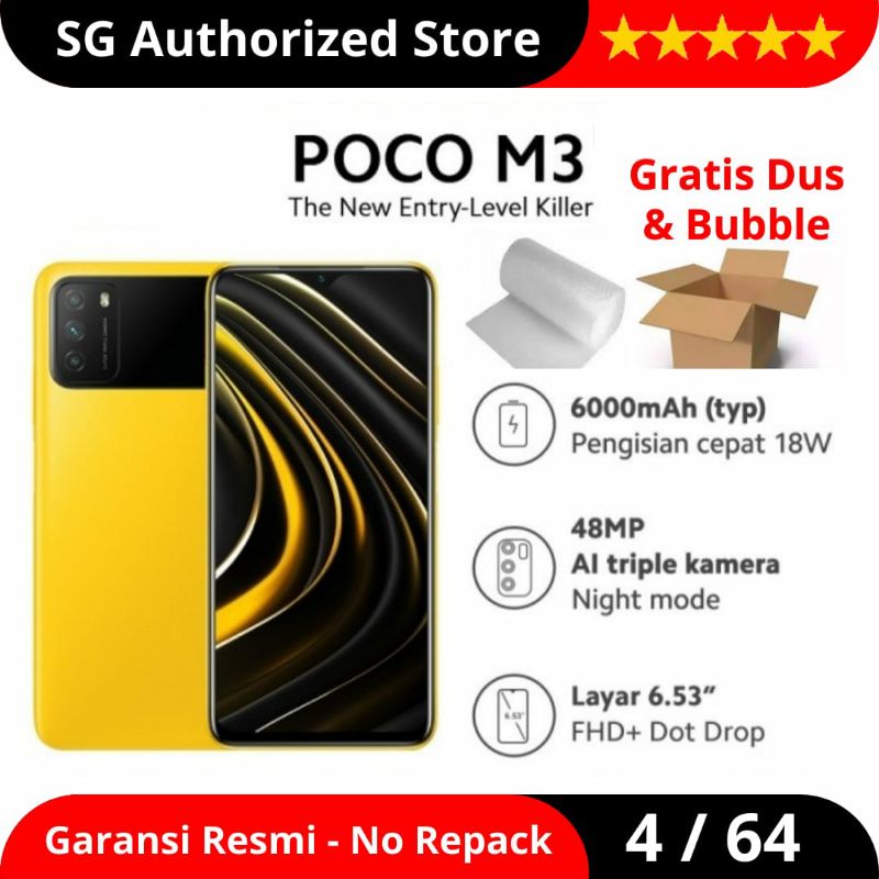 Xiaomi Poco M3 4/64 Garansi Resmi