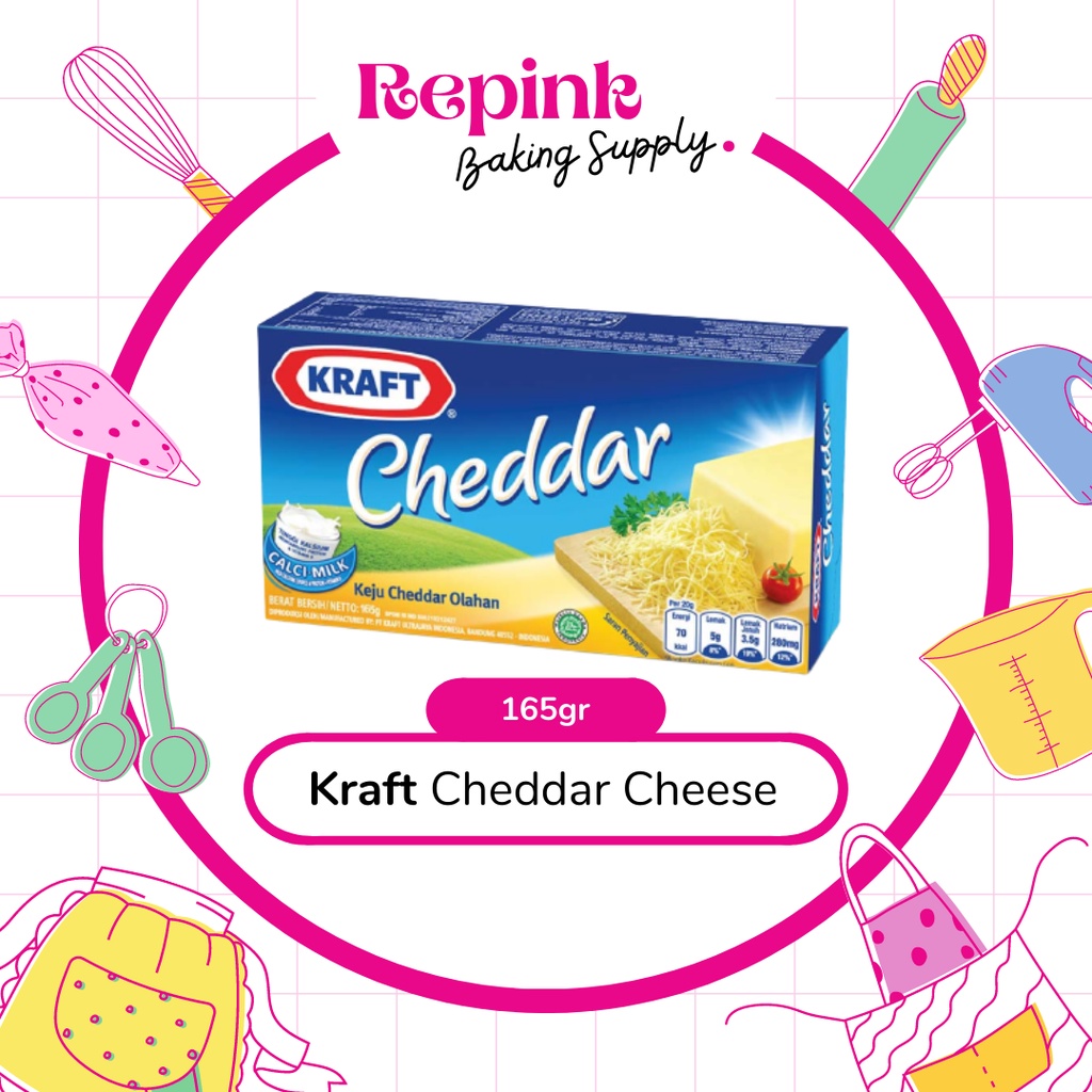 

Keju Kraft Cheddar 165gr | PCS