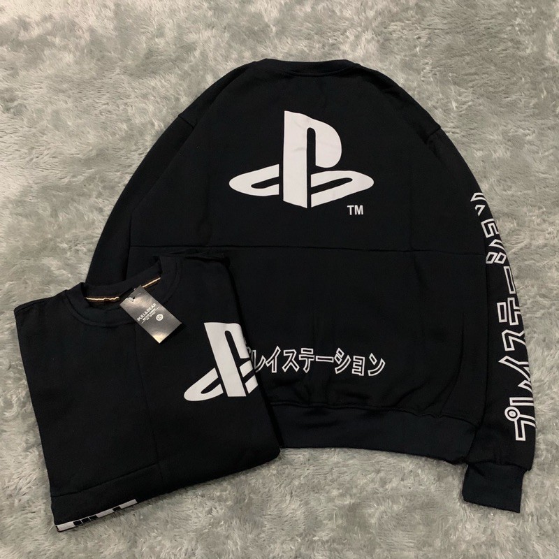 Sweater Crewneck Pull&amp;Bear Playstation Japan Fulltag &amp; Lebel