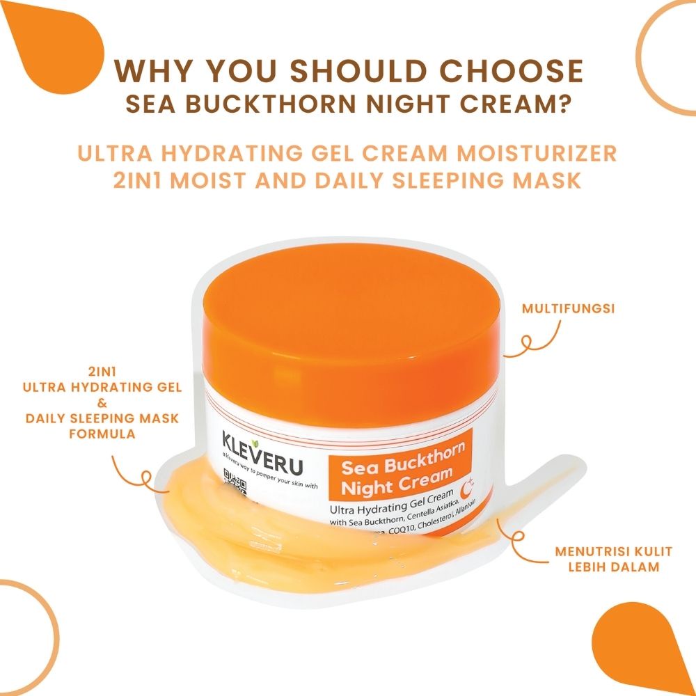 KLEVERU Day and Night Sea Buckthorn Moisturizer Bundle - Day and Night Cream