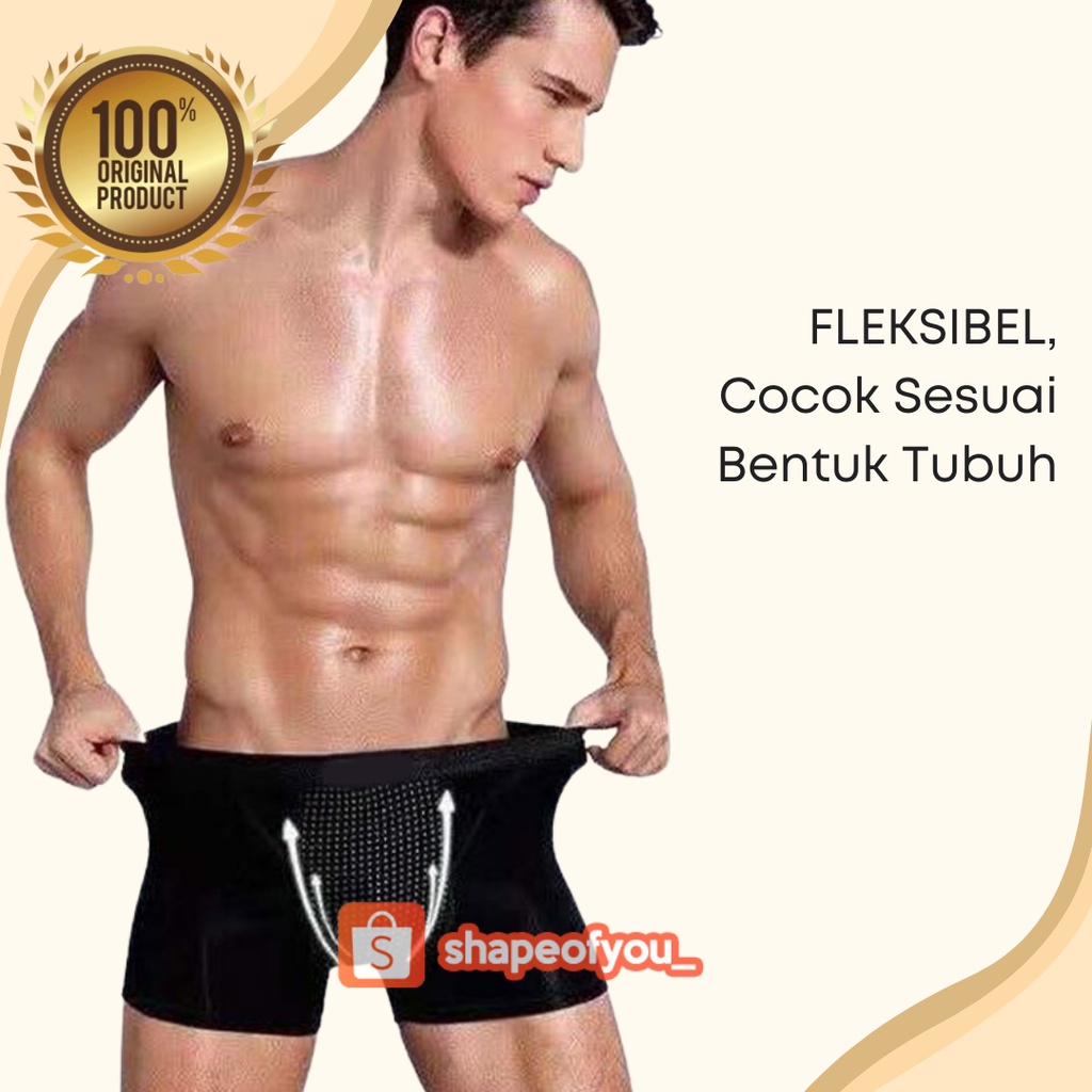 CD Pria Dewasa Celana Dalam Kesehatan Pria Laki-laki Magnetic Vakoou Man Original Men Boxer Size Kecil - Jumbo Dingin Murah Nyaman Bahan Premium