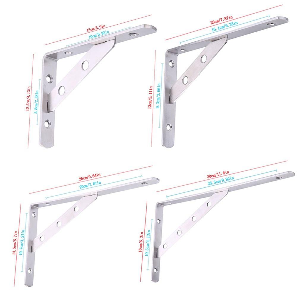 Lanfy Bracket Triangle L Shaped Storage Bracket Tripod Penyangga Frame Load Bearing Penyangga Rak Dinding