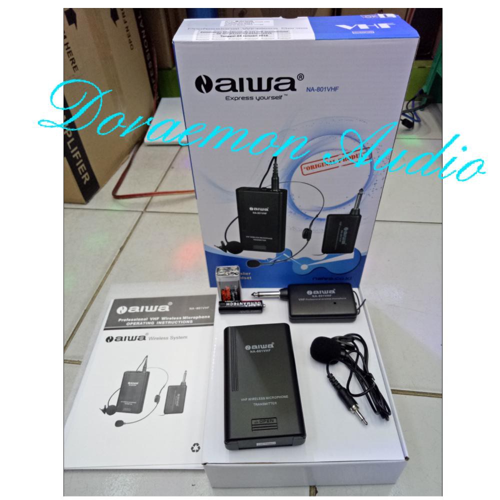 mic wireless clip on aiwa na 801 Murah